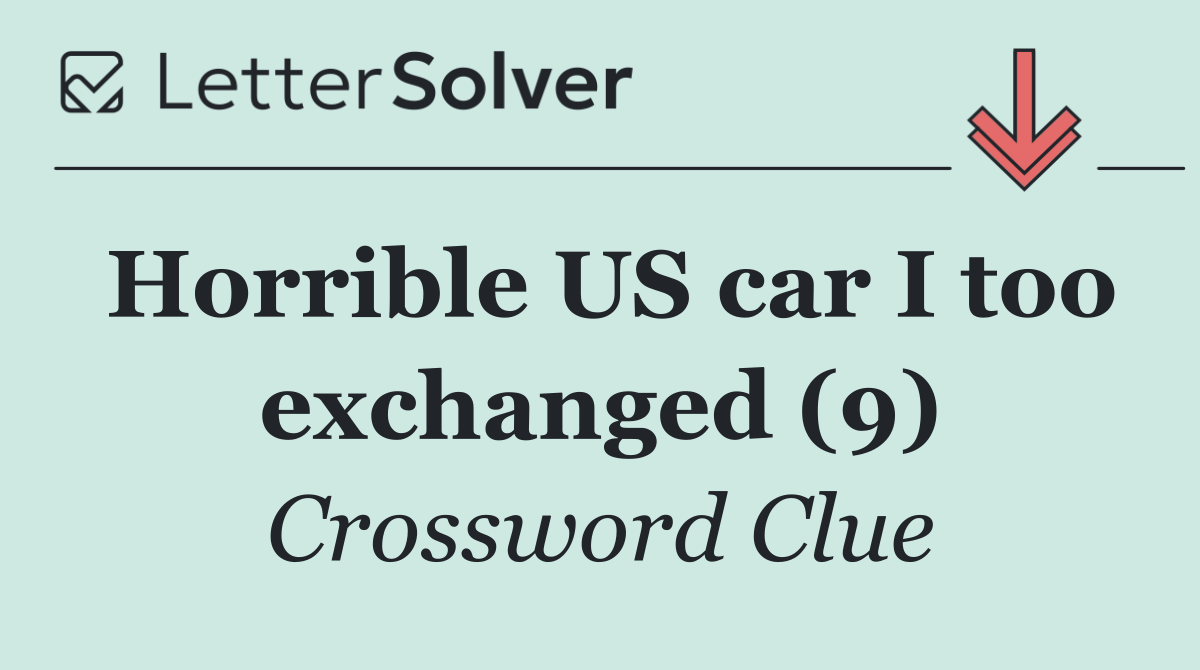 Horrible US car I too exchanged (9)