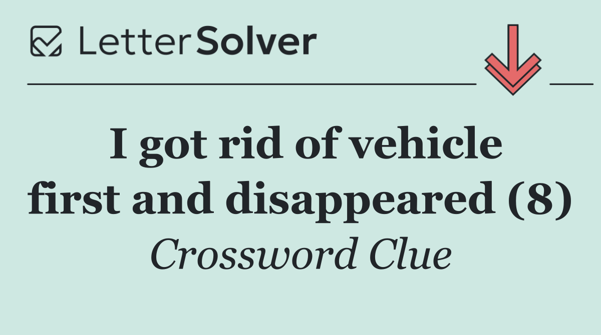 I got rid of vehicle first and disappeared (8)