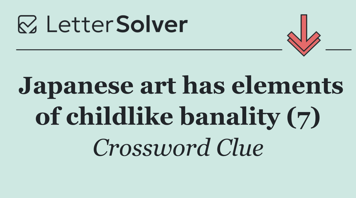 Japanese art has elements of childlike banality (7)