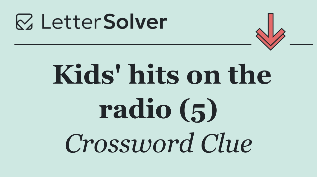 Kids' hits on the radio (5)