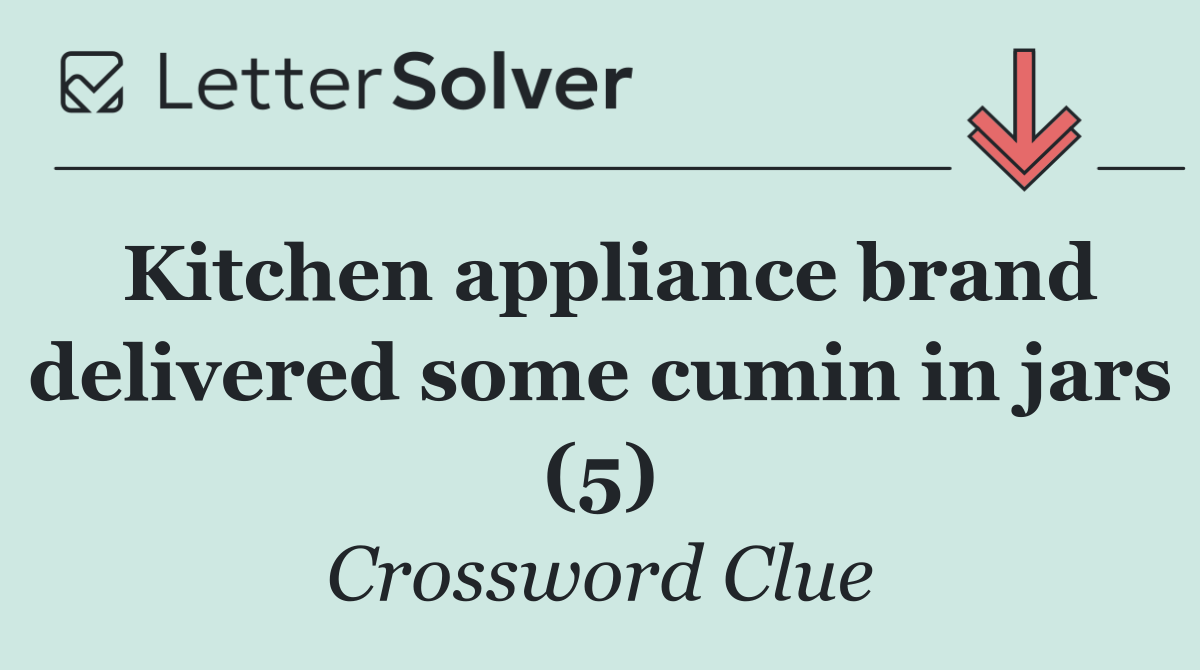 Kitchen appliance brand delivered some cumin in jars (5)