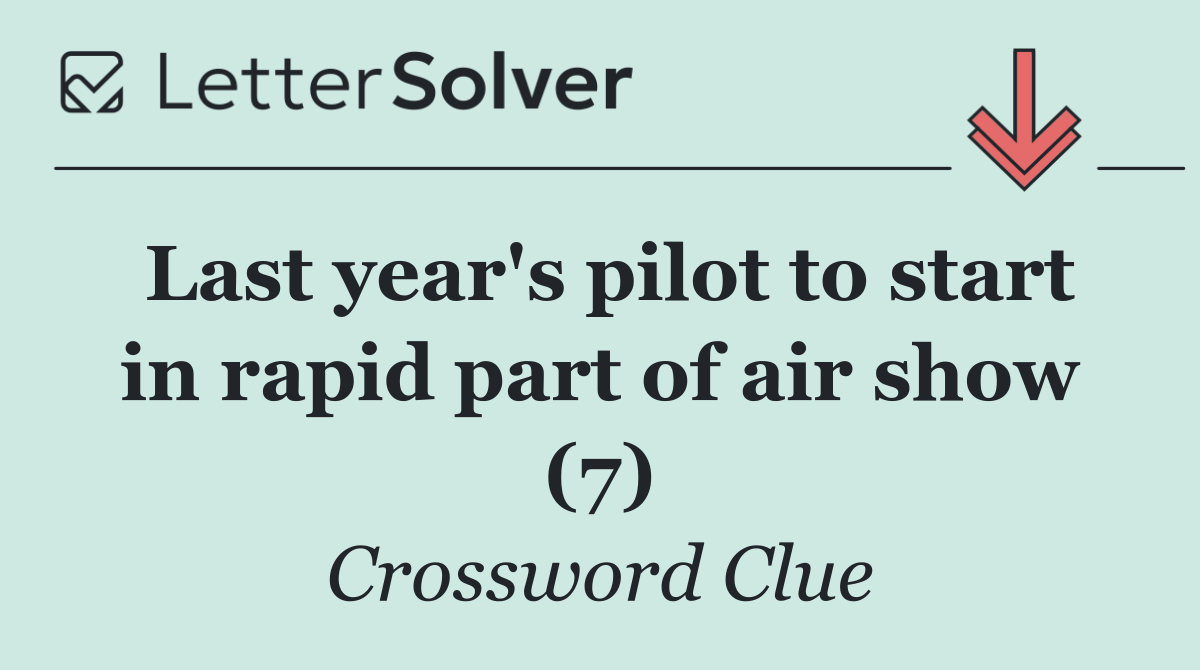 Last year's pilot to start in rapid part of air show (7)
