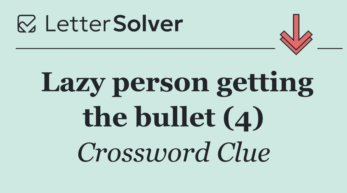 Lazy person getting the bullet (4)