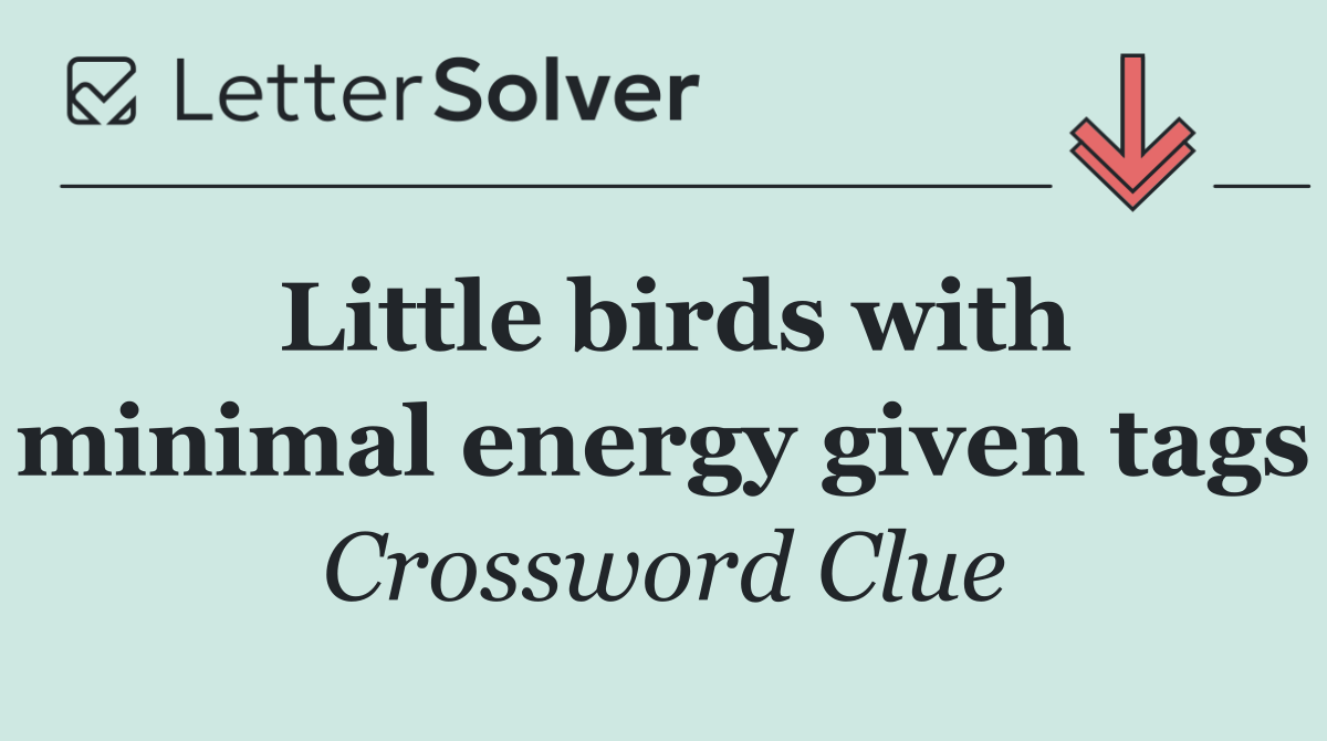 Little birds with minimal energy given tags