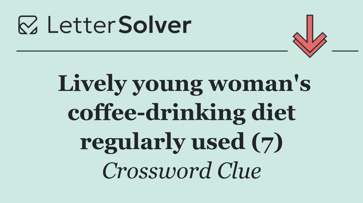 Lively young woman's coffee drinking diet regularly used (7)
