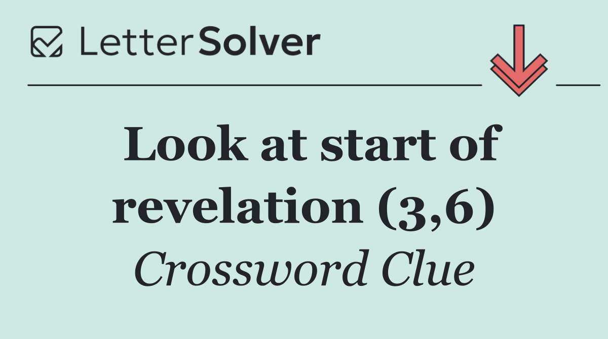Look at start of revelation (3,6)