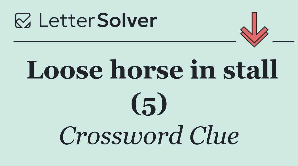Loose horse in stall (5)