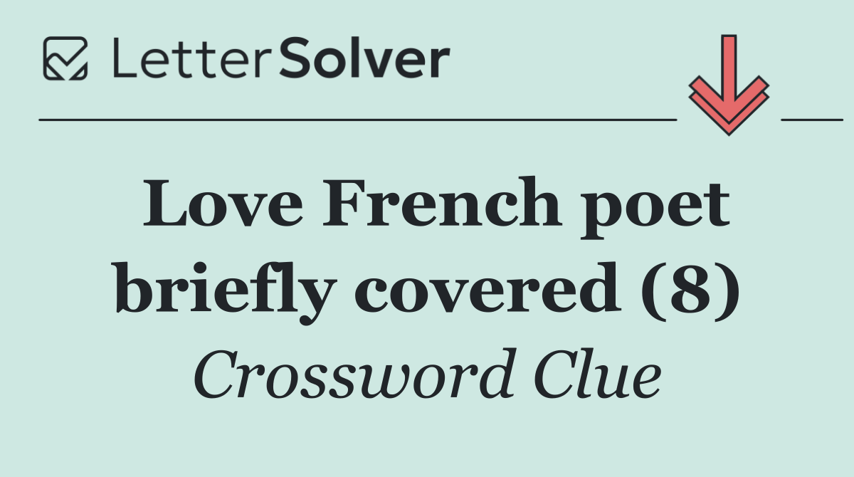 Love French poet briefly covered (8)