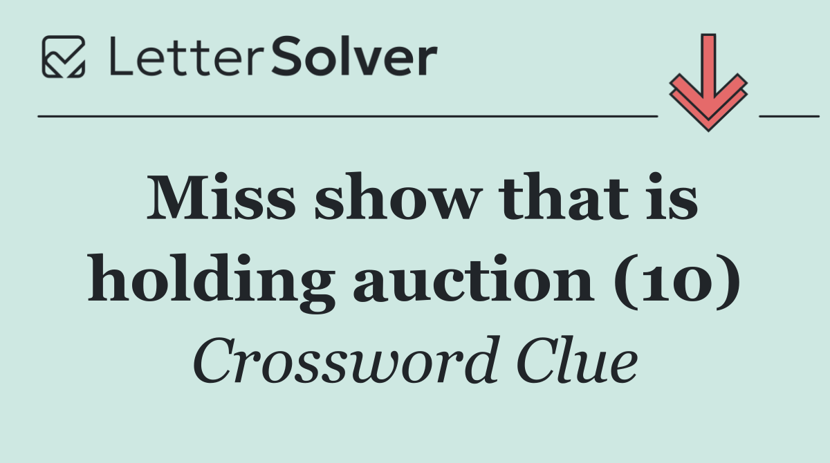 Miss show that is holding auction (10)