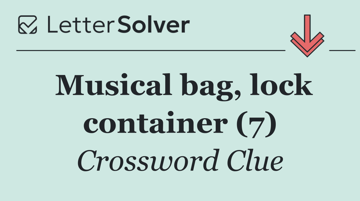 Musical bag, lock container (7)