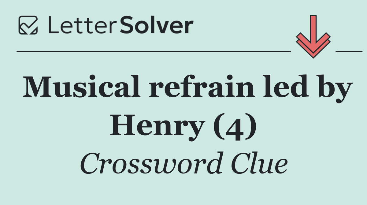 Musical refrain led by Henry (4)