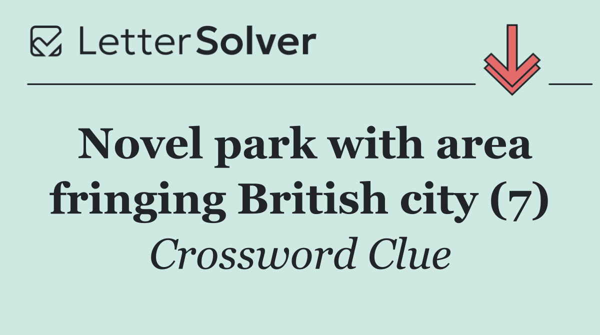Novel park with area fringing British city (7)