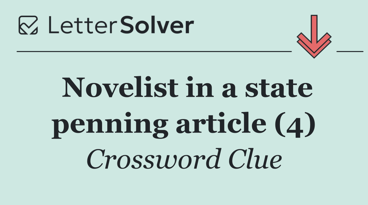 Novelist in a state penning article (4)