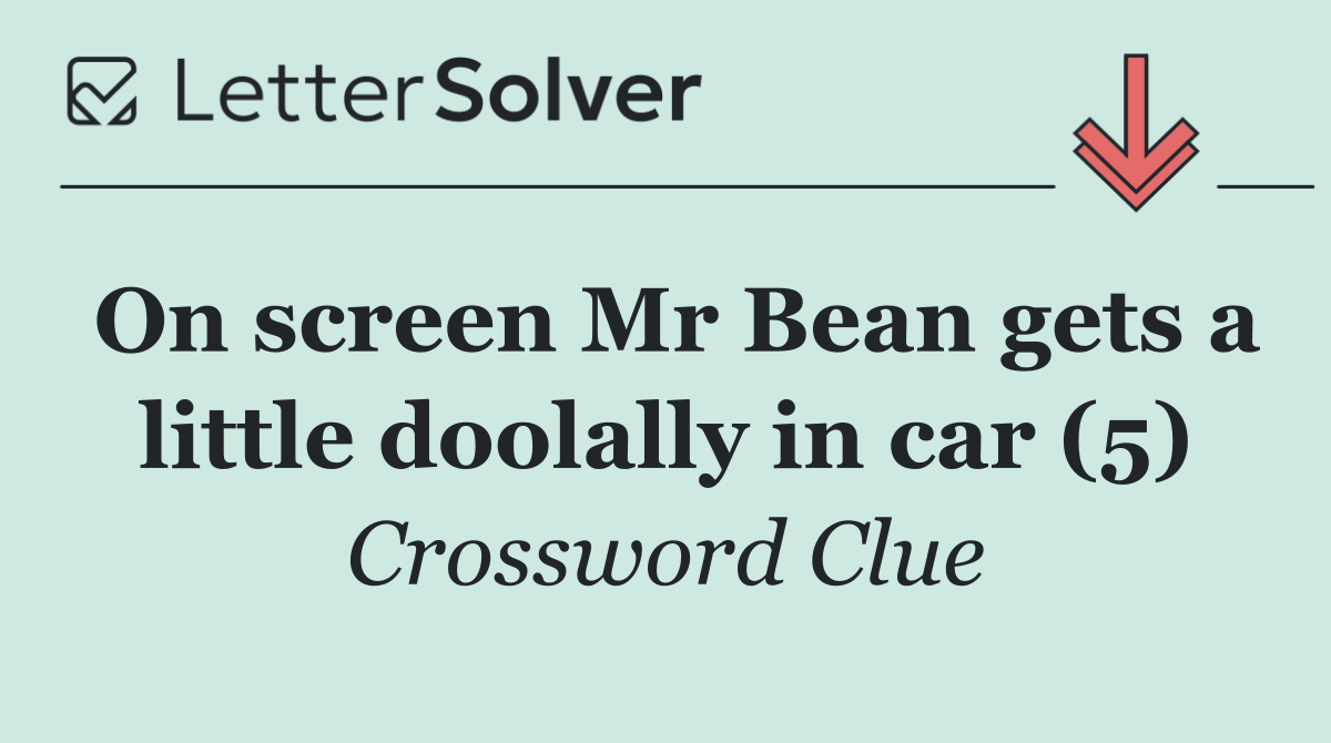 On screen Mr Bean gets a little doolally in car (5)