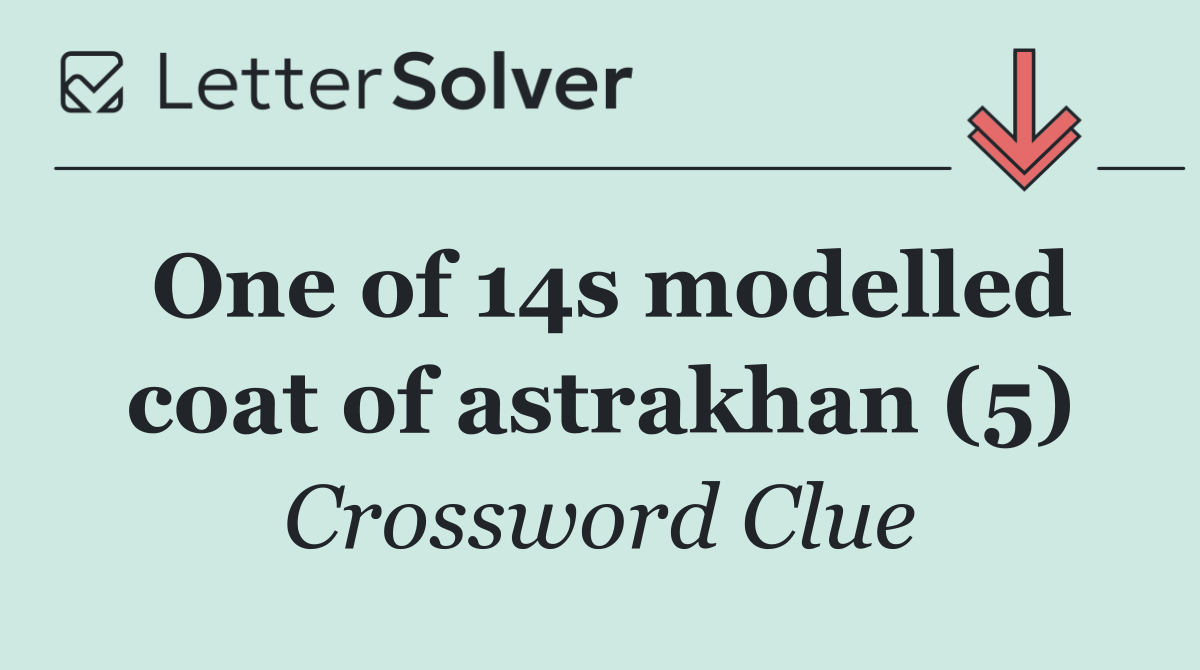 One of 14s modelled coat of astrakhan (5)
