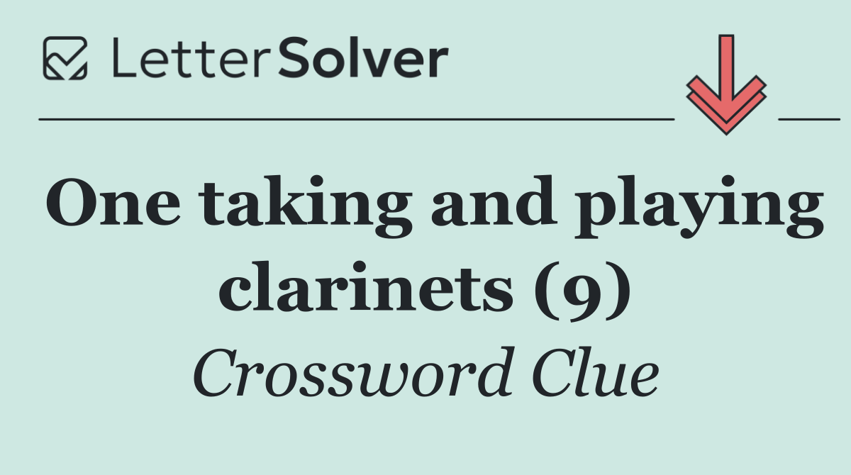 One taking and playing clarinets (9)