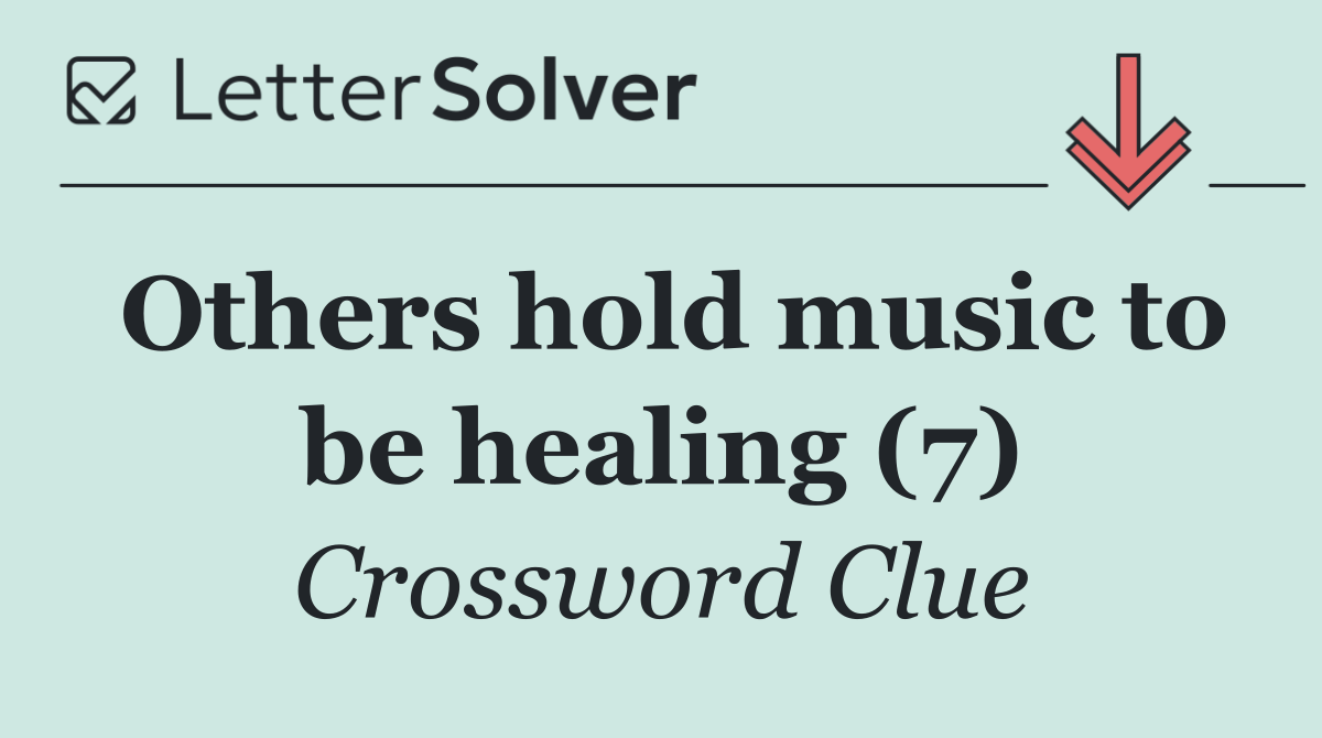 Others hold music to be healing (7)