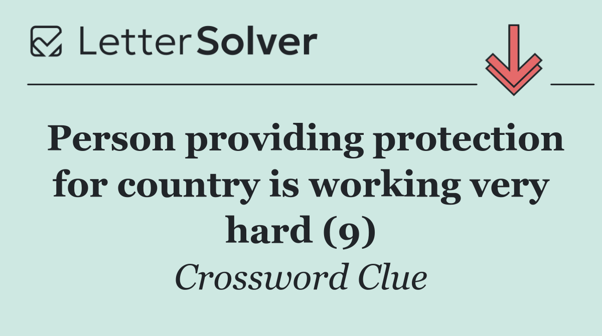Person providing protection for country is working very hard (9)