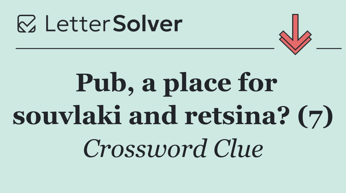 Pub, a place for souvlaki and retsina? (7)