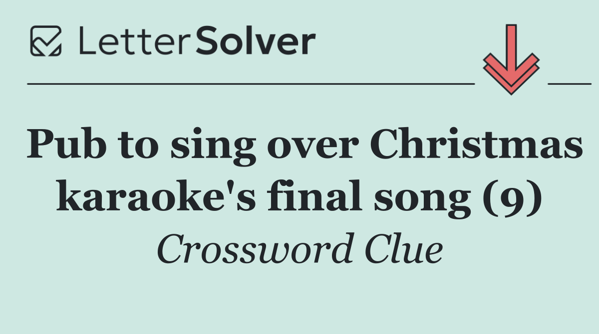 Pub to sing over Christmas karaoke's final song (9)