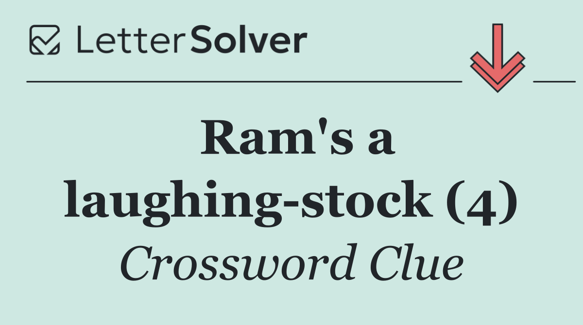 Ram's a laughing stock (4)