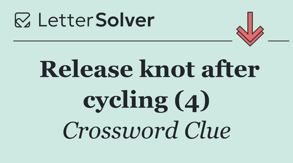 Release knot after cycling (4)