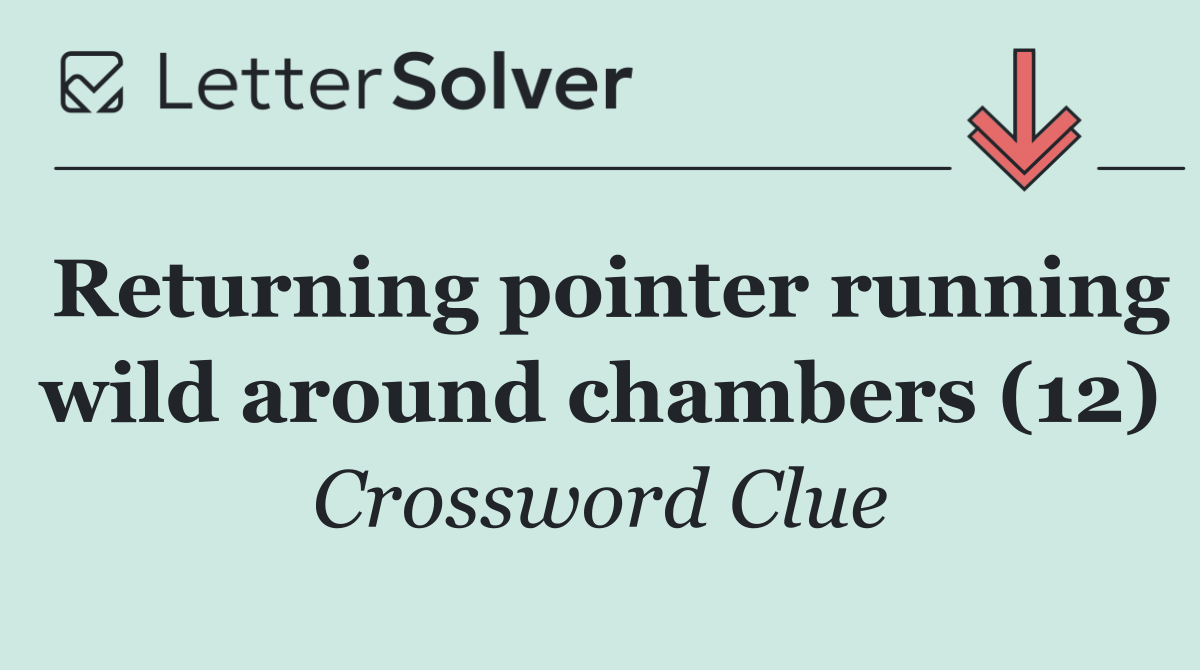 Returning pointer running wild around chambers (12)