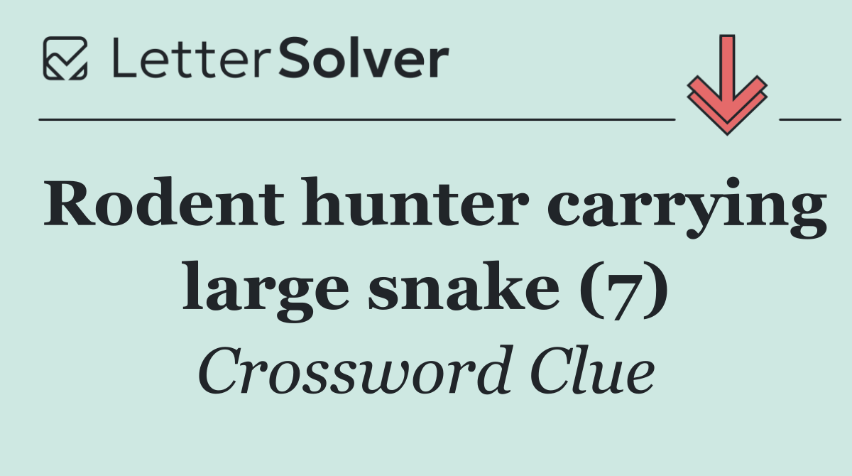 Rodent hunter carrying large snake (7)