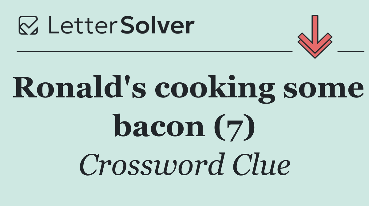 Ronald's cooking some bacon (7)