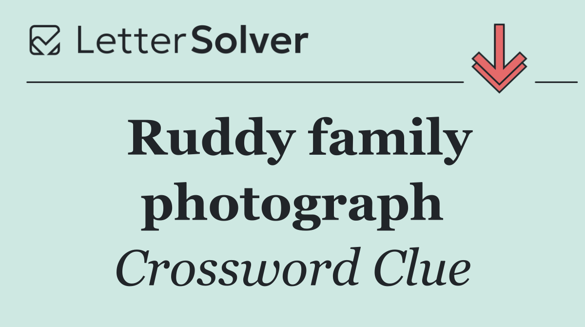 Ruddy family photograph