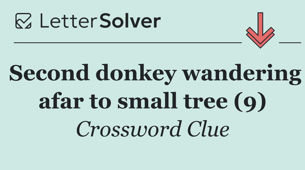 Second donkey wandering afar to small tree (9)