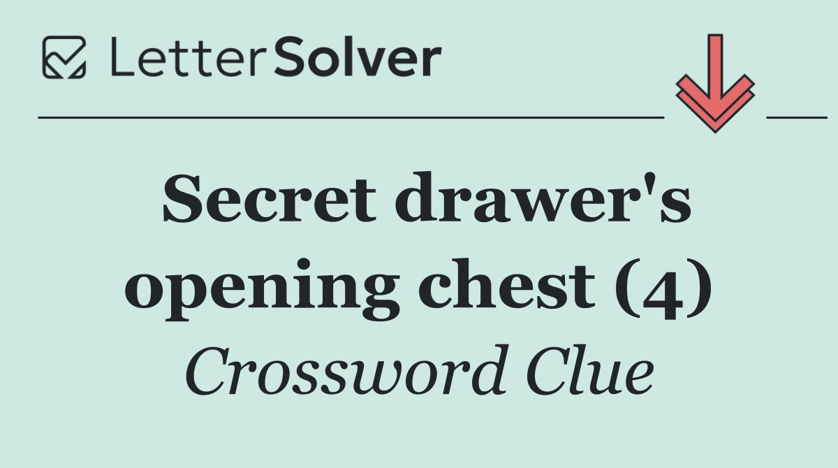Secret drawer's opening chest (4)