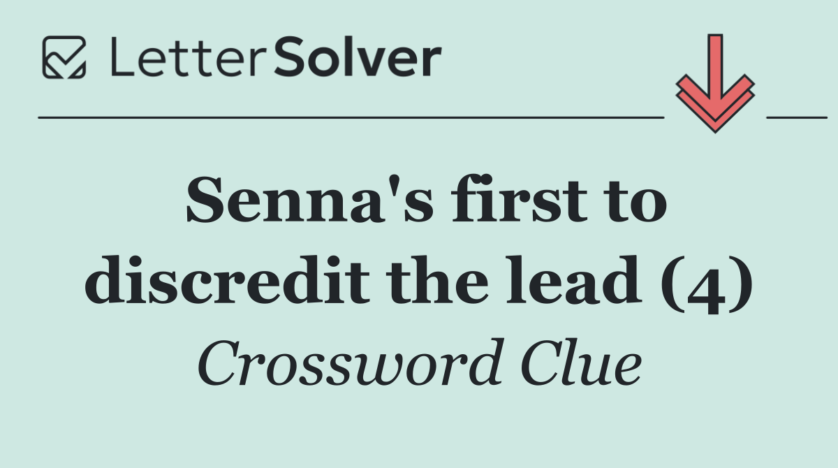 Senna's first to discredit the lead (4)