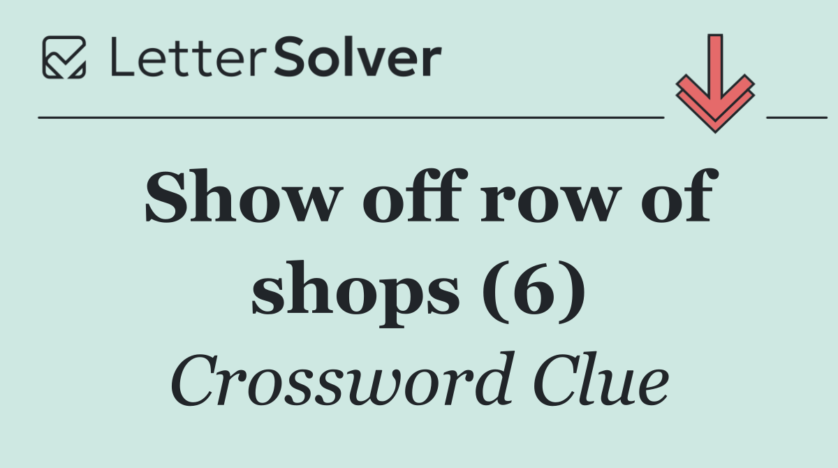 Show off row of shops (6)