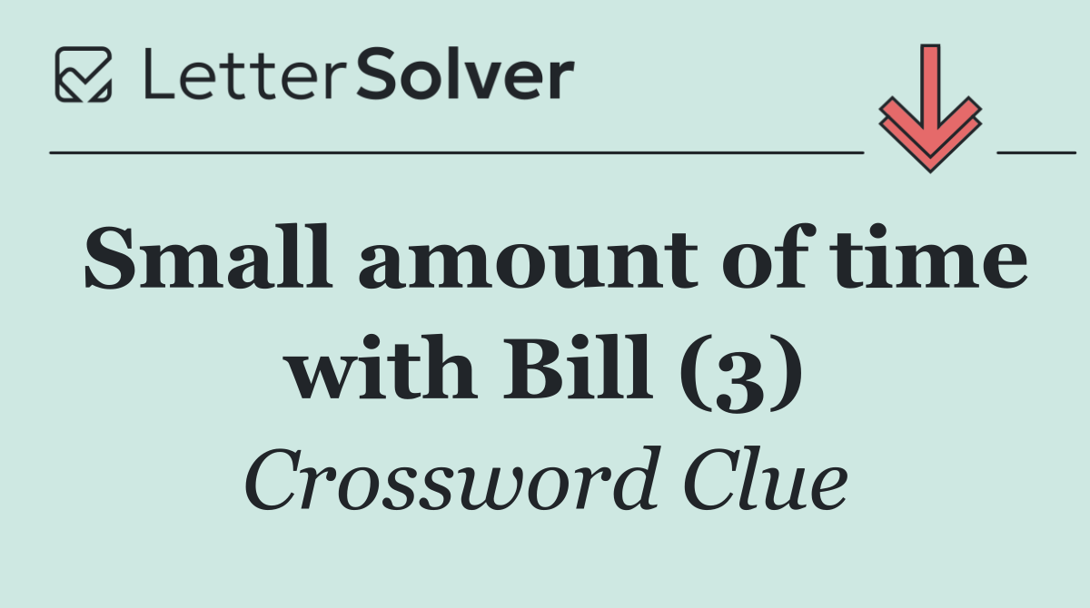 Small amount of time with Bill (3)