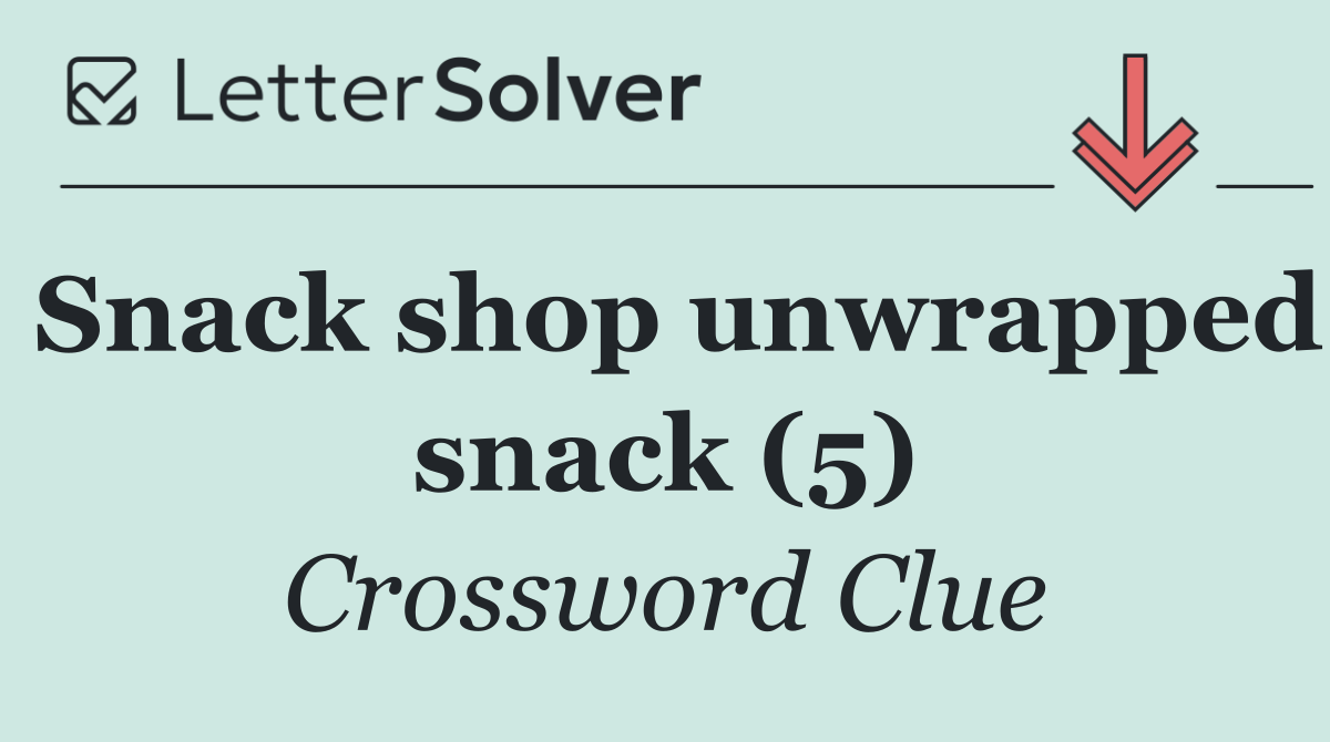 Snack shop unwrapped snack (5)
