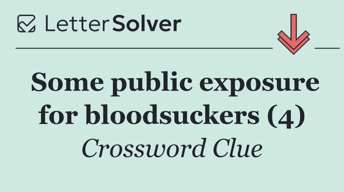 Some public exposure for bloodsuckers (4)