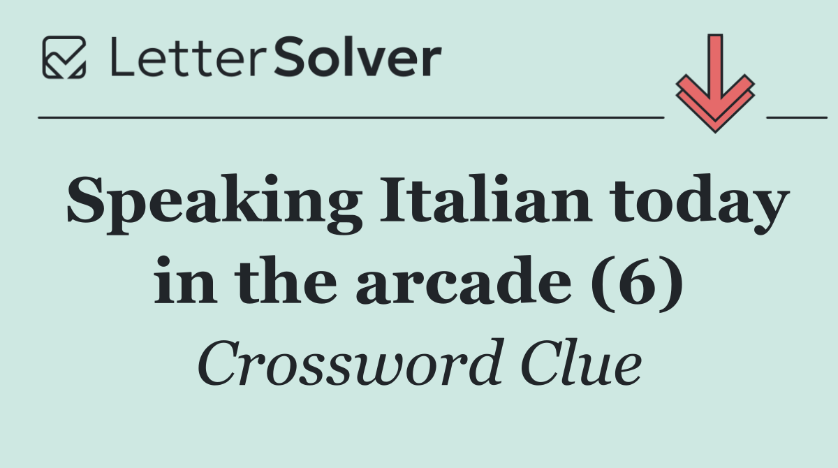 Speaking Italian today in the arcade (6)