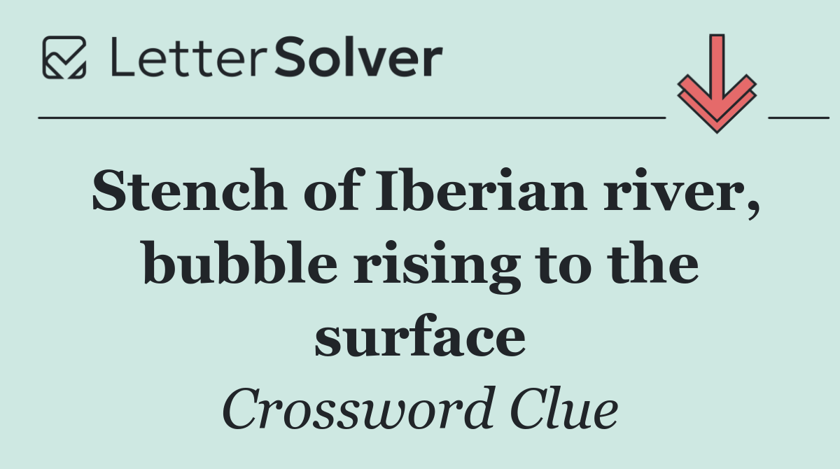 Stench of Iberian river, bubble rising to the surface