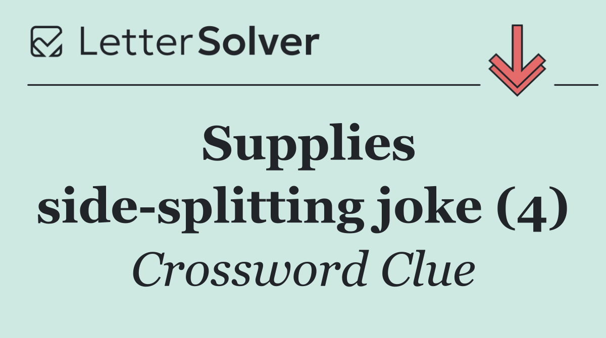 Supplies side splitting joke (4)
