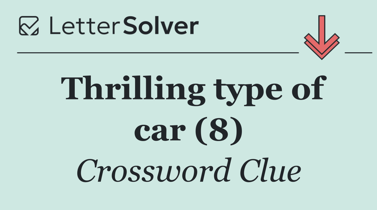 Thrilling type of car (8)