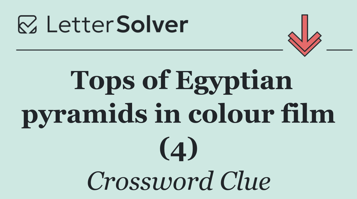 Tops of Egyptian pyramids in colour film (4)