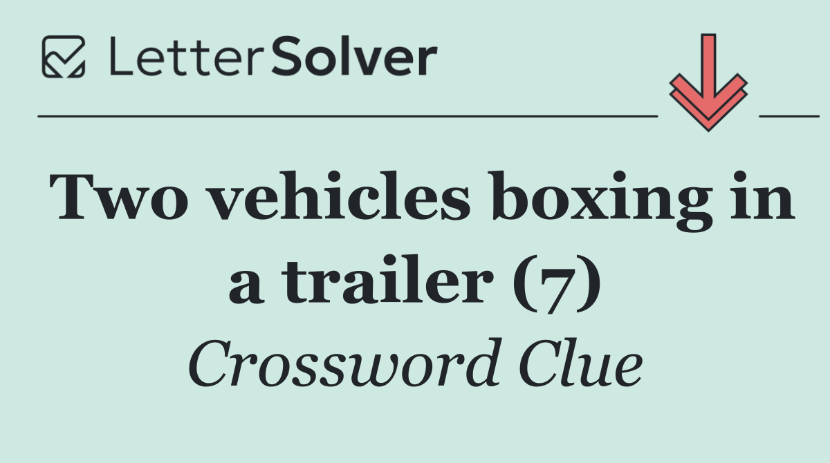 Two vehicles boxing in a trailer (7)