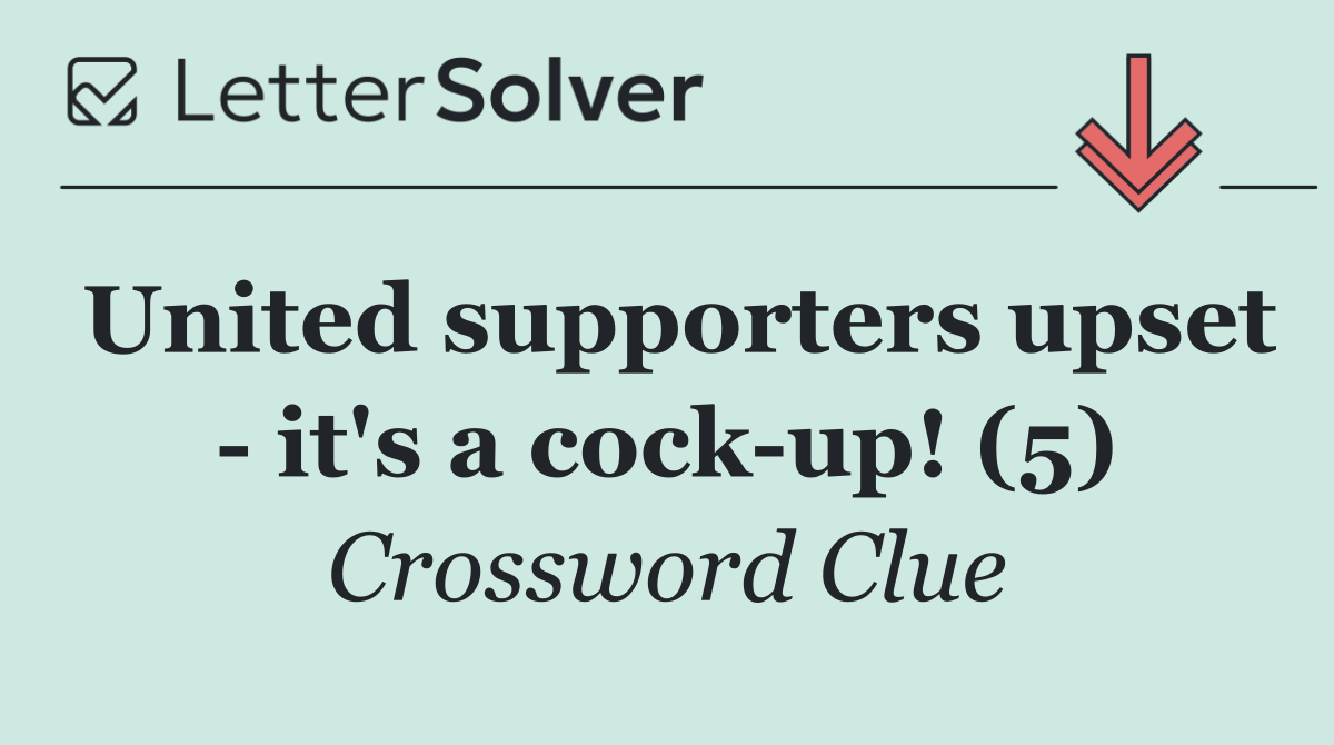 United supporters upset   it's a cock up! (5)