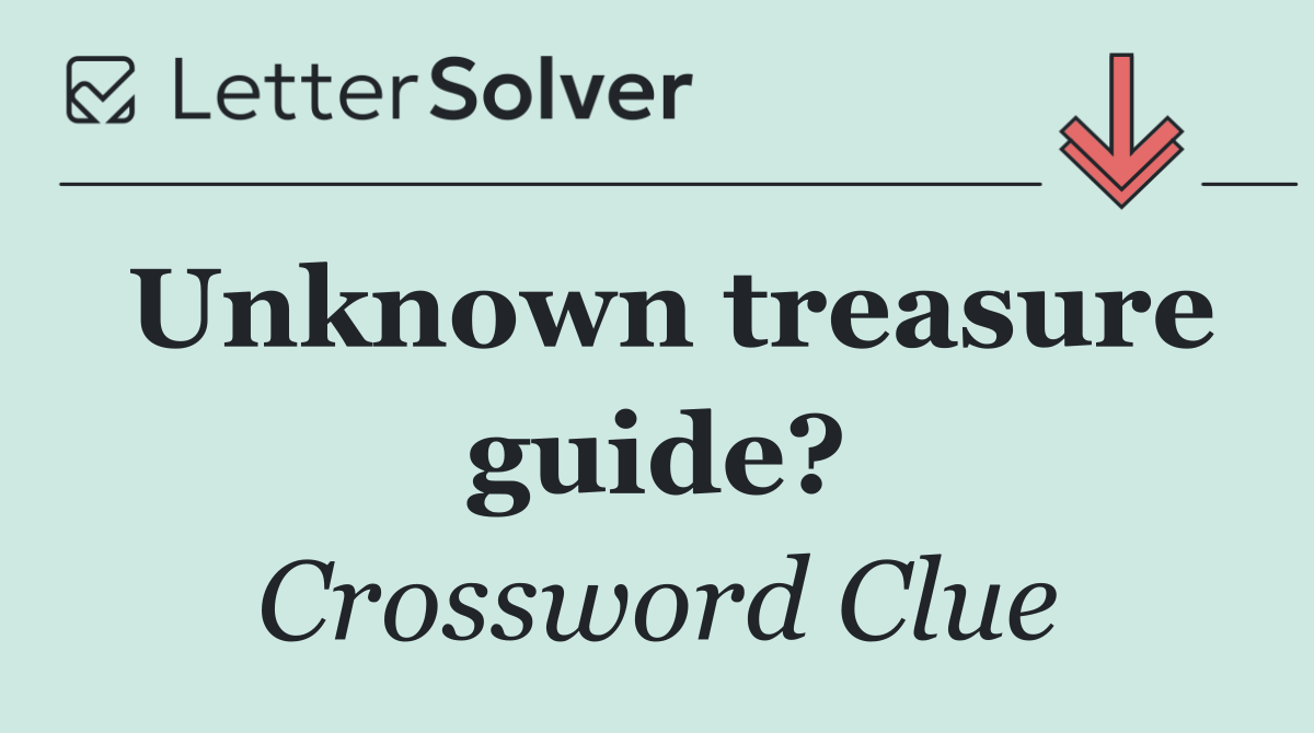 Unknown treasure guide?