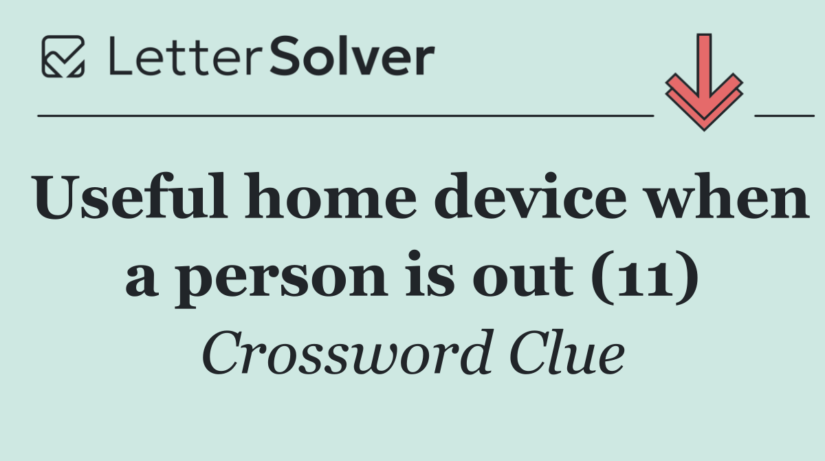 Useful home device when a person is out (11)