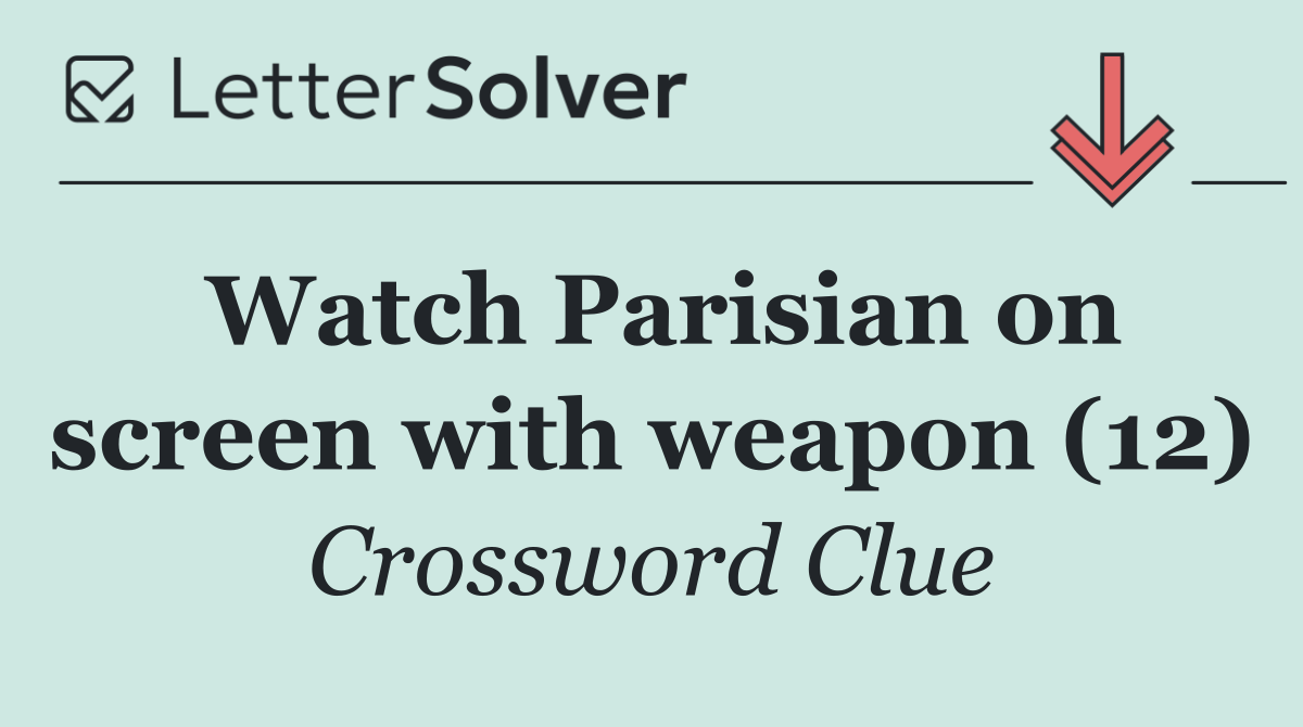 Watch Parisian on screen with weapon (12)