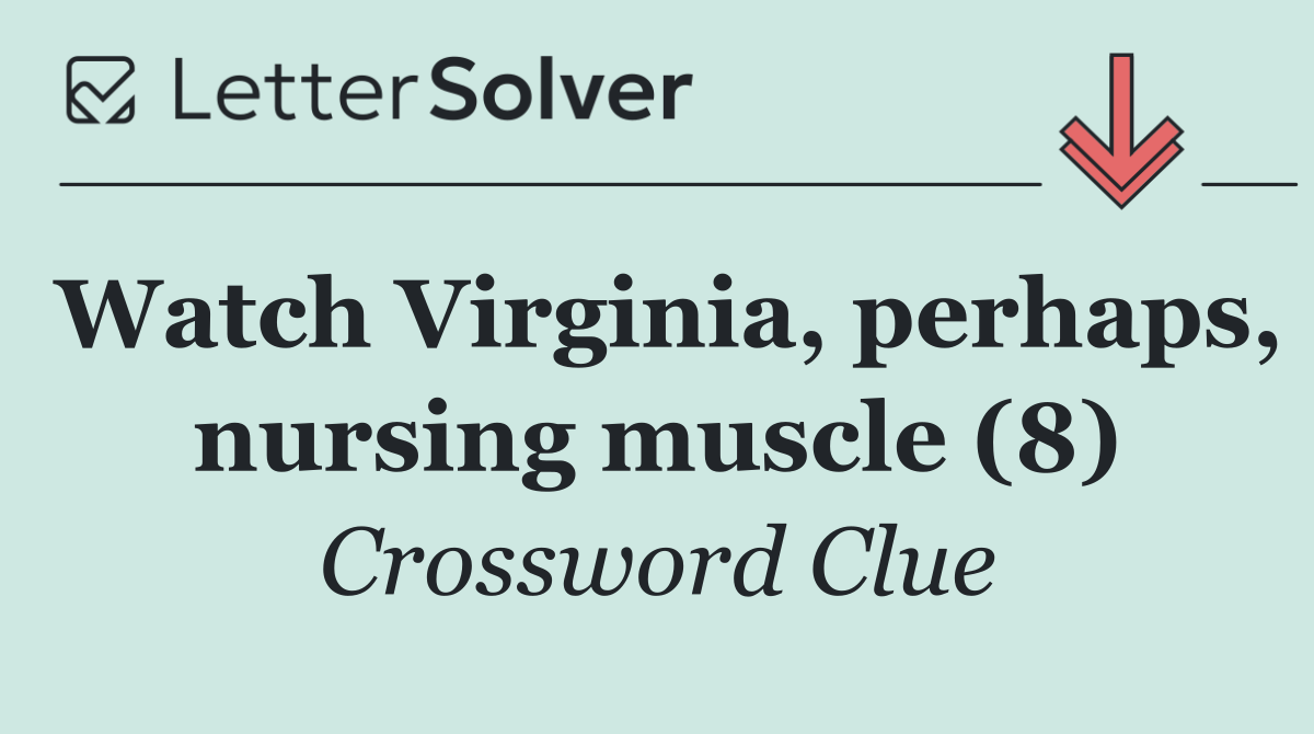 Watch Virginia, perhaps, nursing muscle (8)
