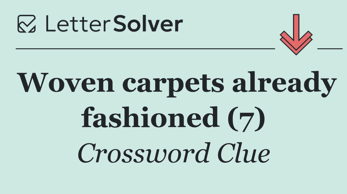 Woven carpets already fashioned (7)