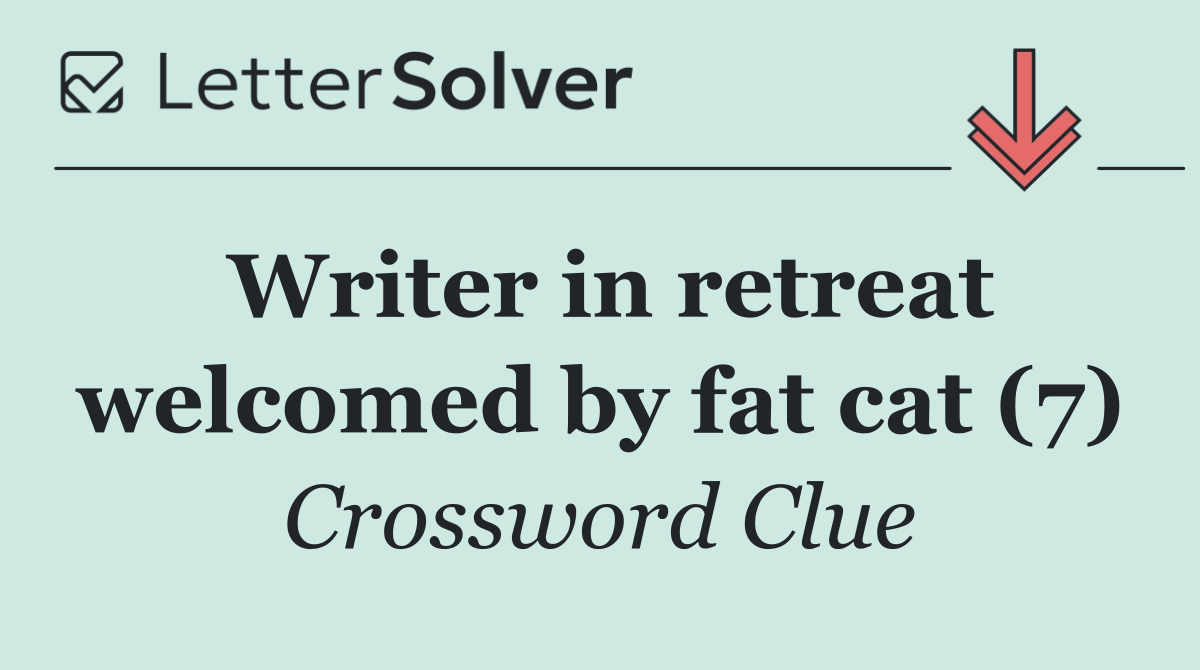 Writer in retreat welcomed by fat cat (7)